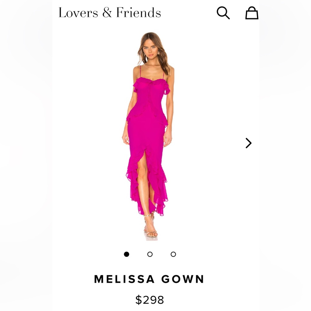 Vibrant Pink Ruffle Dress